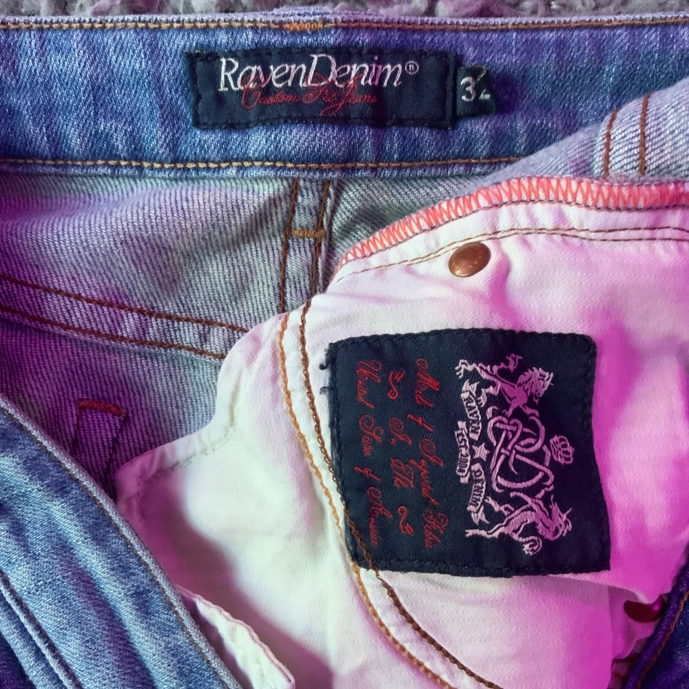 Raven Denim Custom Fit Low-Rise Bootcut Jeans